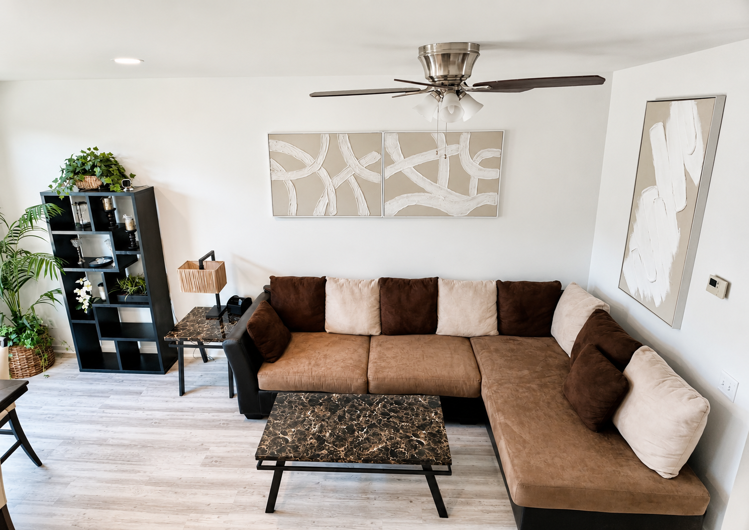 The Ashburn Residence — Furnished living room seating area