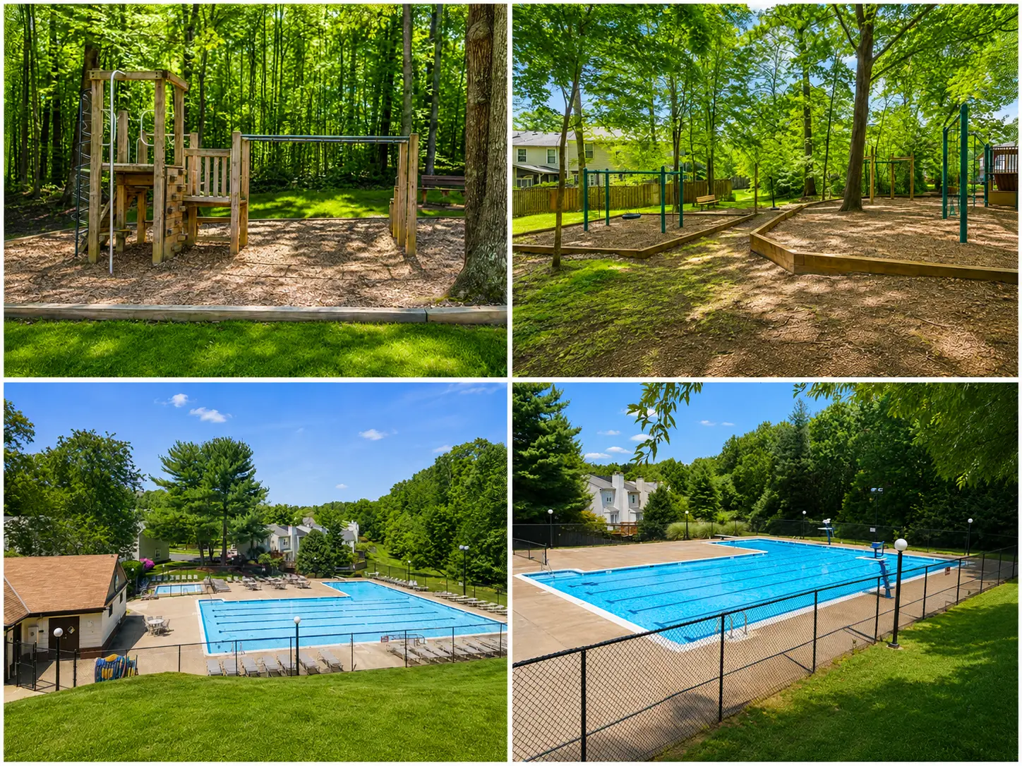 Community playground, park, and resort-style swimming pool near The Leeway Residence