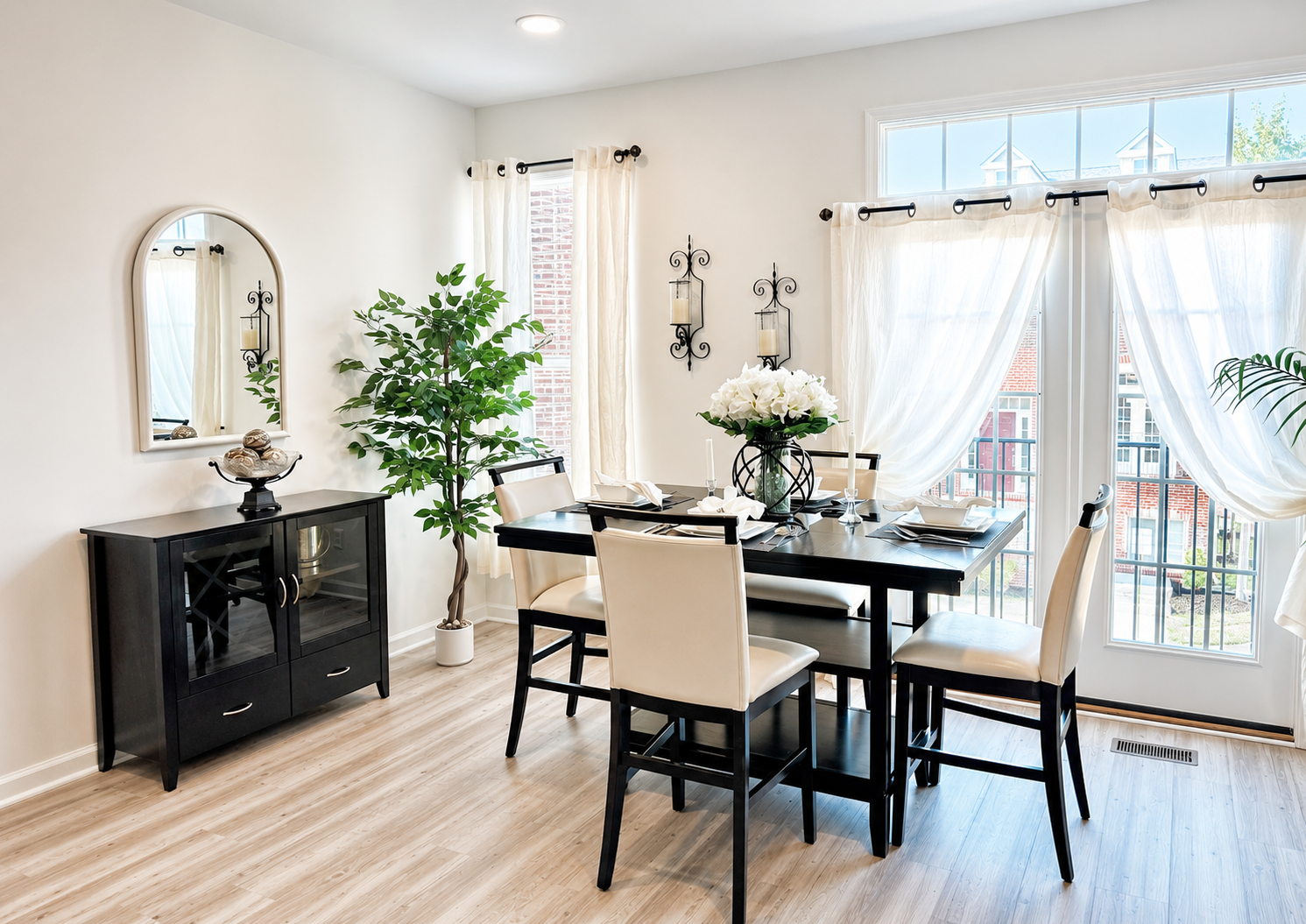 The Ashburn Residence — Furnished dining area